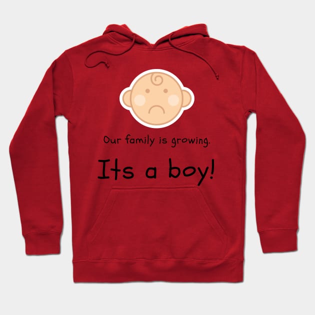 Love this 'Our family is growing. Its a boy' t-shirt! Hoodie by Valdesigns